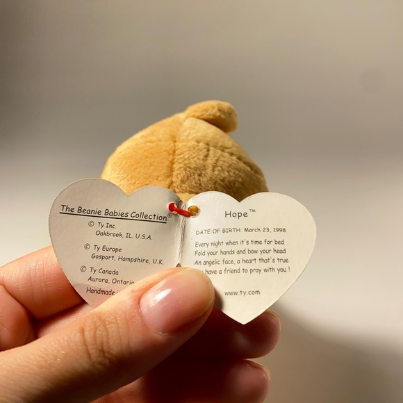 Hope Praying Bear TY Beanie Baby - Picture 5 of 5